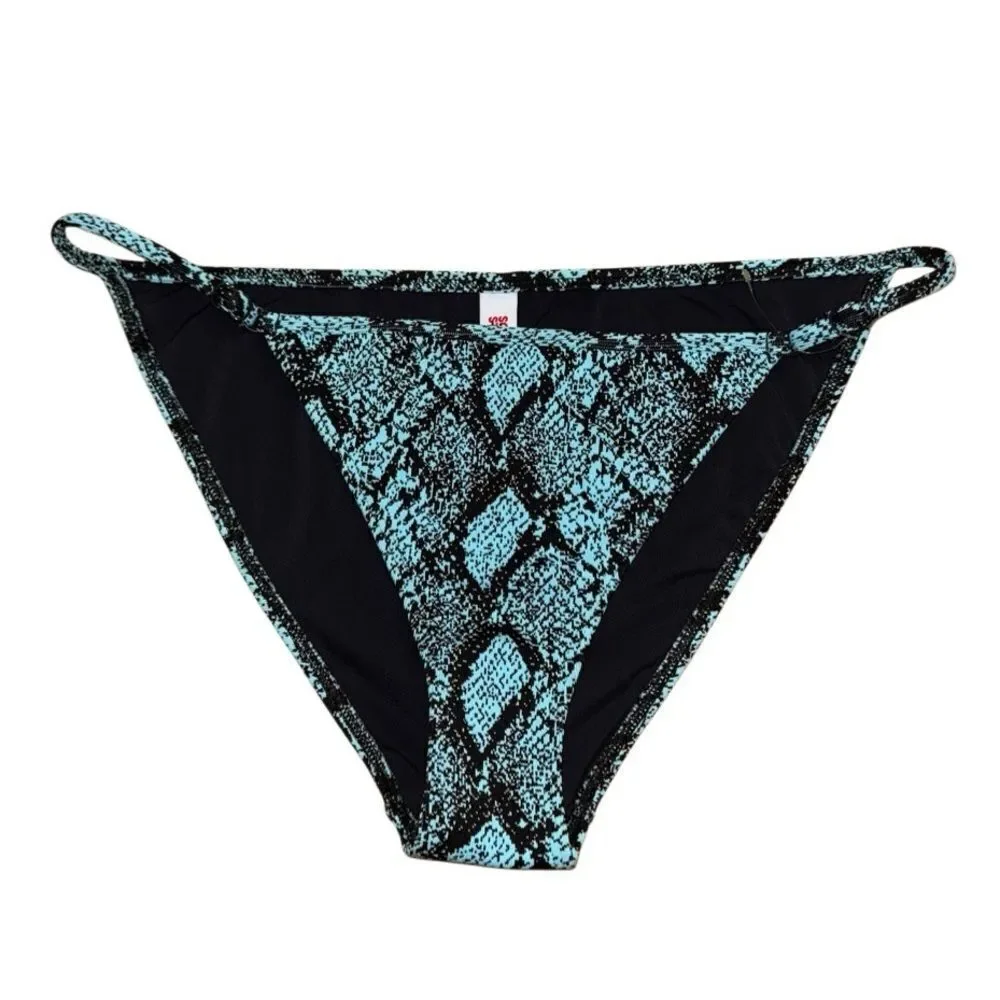NWOT Solid & Striped The Lulu Snake Print Bikini Bottoms Size XL